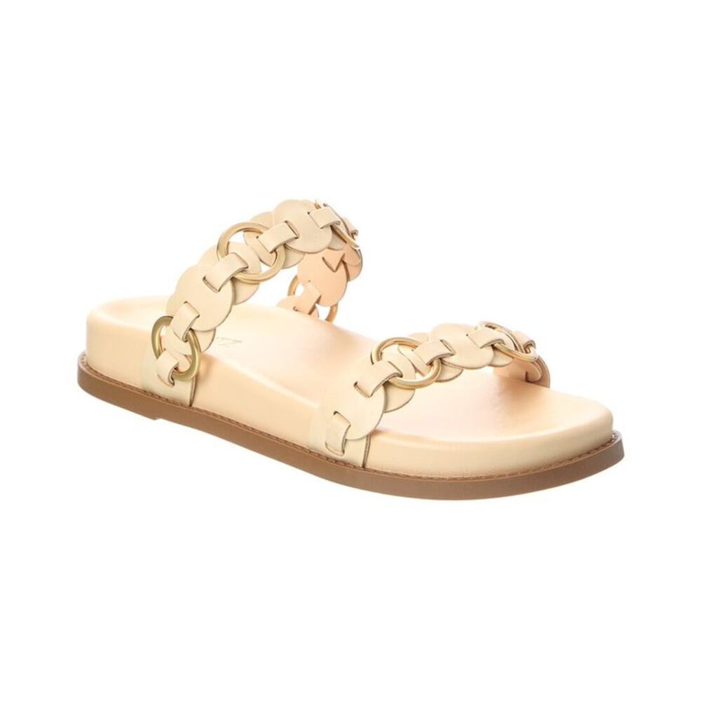 Schutz Selina Leather Sandal, White - Picture 1 of 5